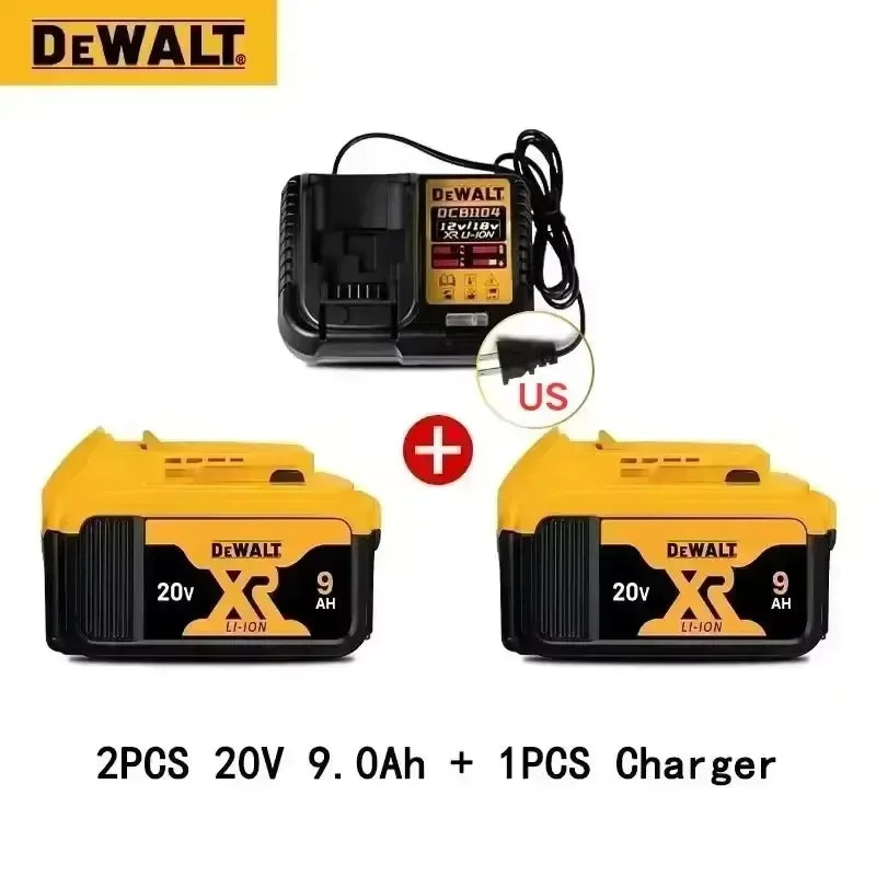 Original DEWALT Battery 20V/60V 6-9.0Ah Rechargeable Li-Ion Battery ,Dewalt Tool Battery, Charger Dewalt Battery+electric Drill