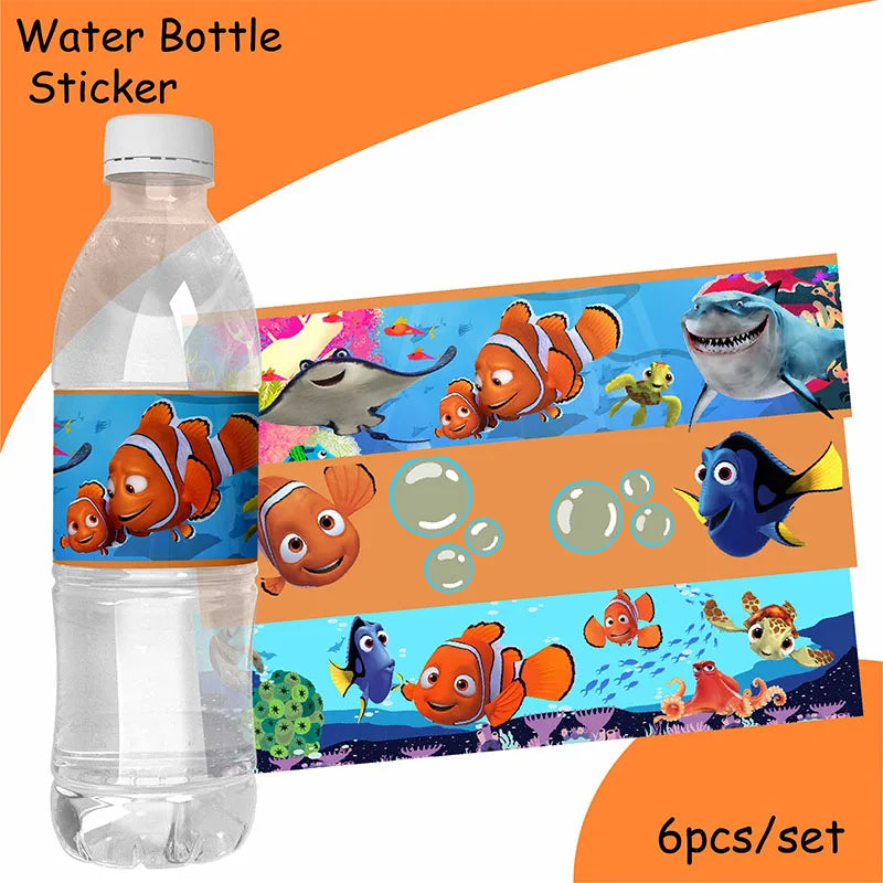 Finding Nemo Birthday Decoration Angle Disposable Tableware Cup Plate Tablecloth Baby Shower Kids GirlsBoy Party Supplies