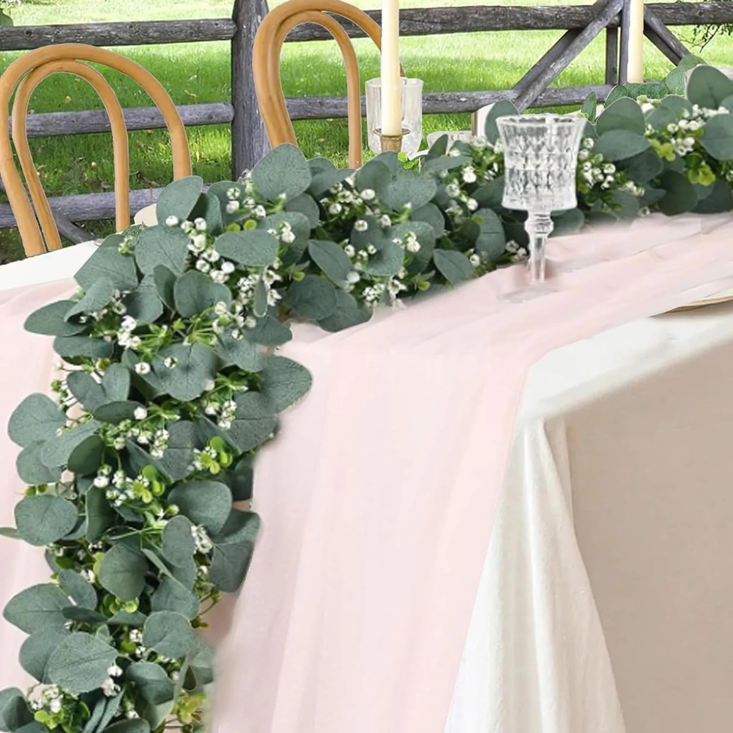 Greenery Foliage Vine Artificial plant christmas Accessories Wedding outdoor garden yard archway Decor Home table Wall Hanging