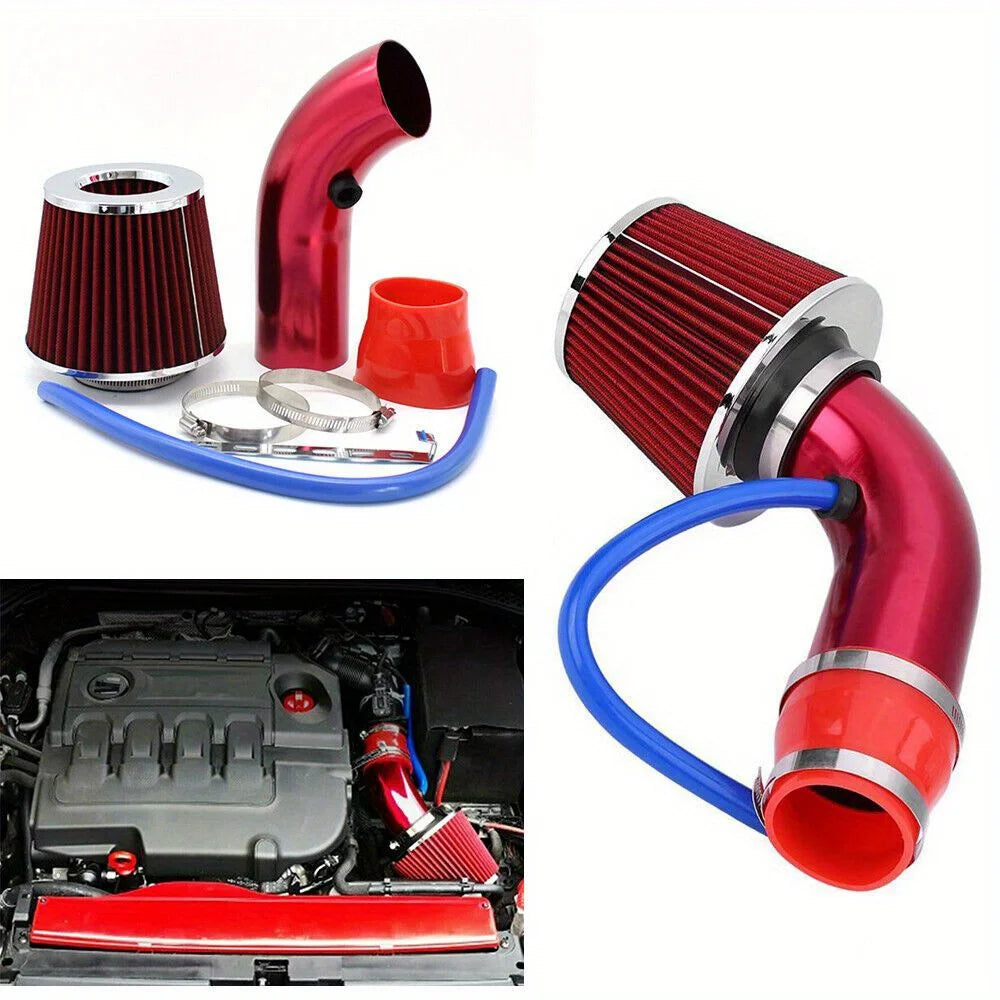 Cold Air Intake Filter Induction Pipe Power Flow Hose System Car Accessories