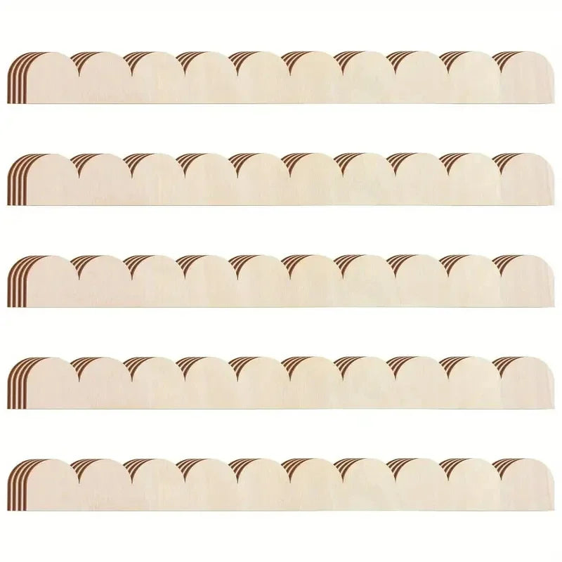 Home Essential Corrugated Wooden Decor Wall Table Shelf Ornament DIY Painting Graffiti Wooden Home Decoration Craft