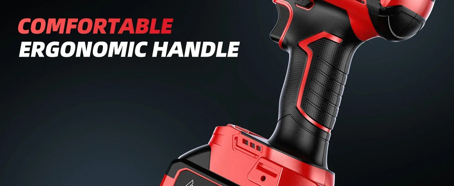 1/2 Inch Brushless Cordless Impact Wrench 480Ft-lbs|3300RPM High Torque with 2x4000mAh Batteries&4 Sockets for Car Repair,Home