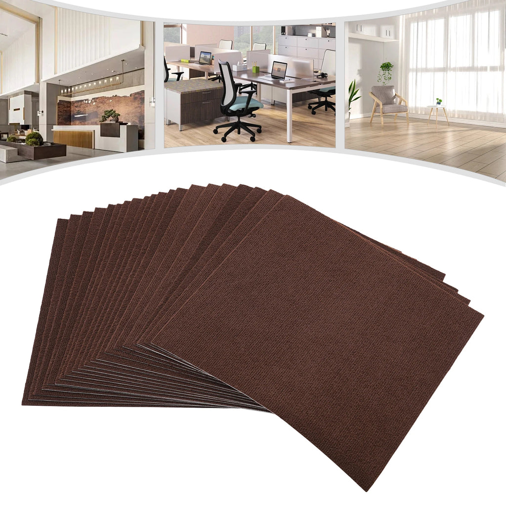 20Pcs Self-Adhesive Carpets Household Items Wrinkle Resistance for Restaurants/Homes/Corridors/Game Rooms