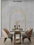 Wood Wall Arch Decor Modern Wooden Wall Panel Scallop Wall Trim Accent DIY wood  arch shaped wooden frame scalloped