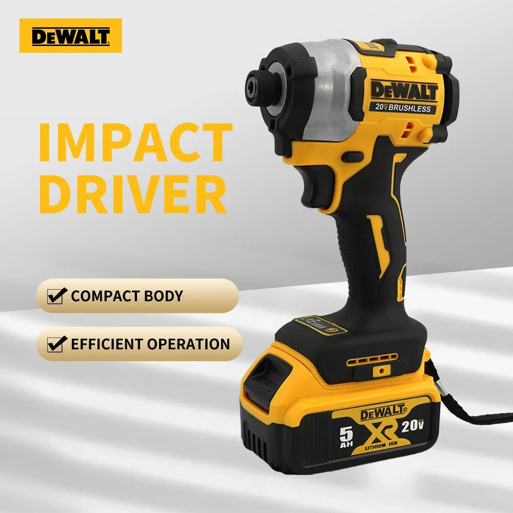 DEWALT DCF850 20V MAX Brushless Impact Driver 205NM 3-Speed 3250RPM 1/4" Hex Chuck PrecisionDrive Bare Tool
