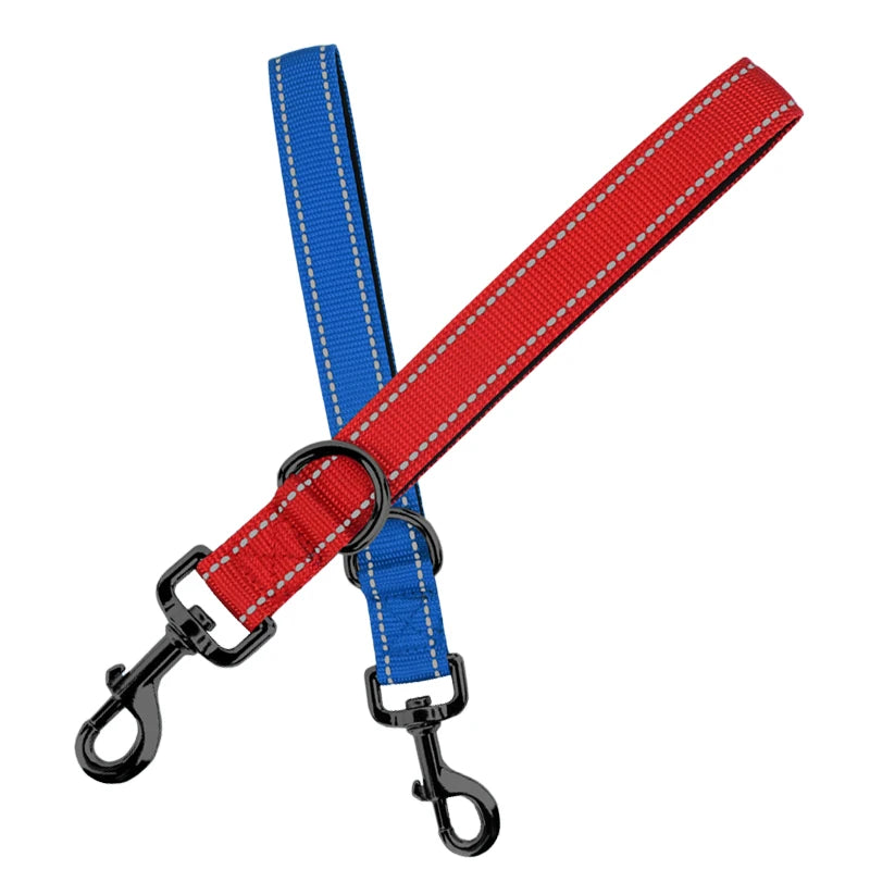 30/45/60cm Dog Leash Short Dogs Leash Nylon Leashes for Large Dog Walking With Zinc Alloy Lock Lockable 360 Degree Rotation