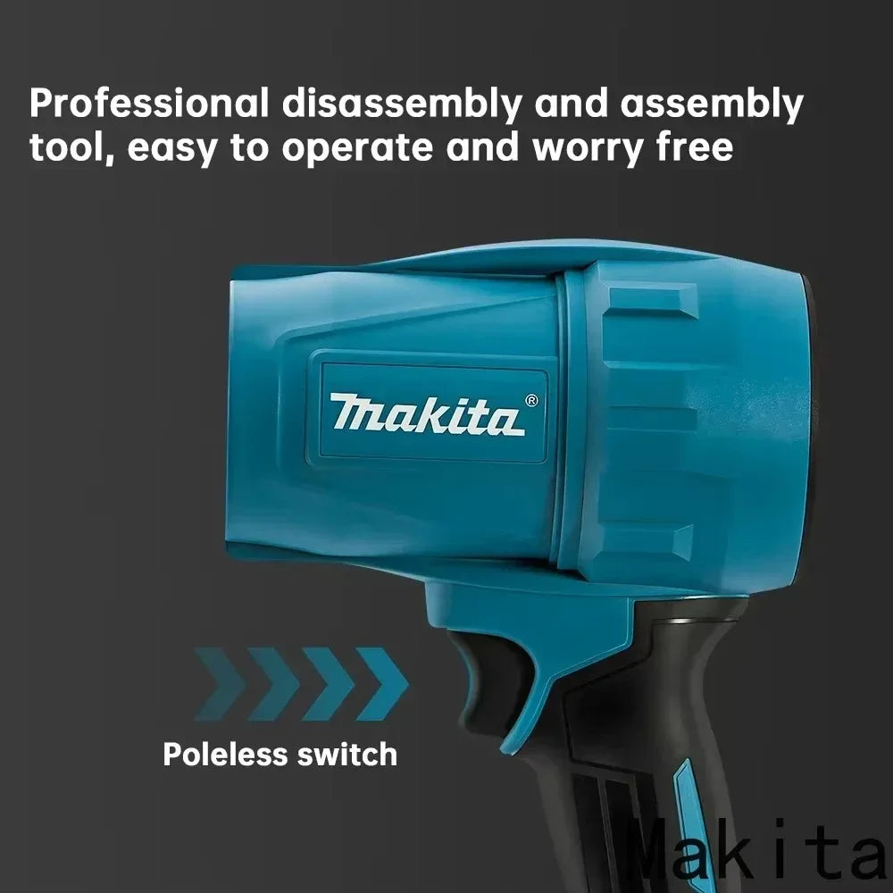 Makita Violent Blower Turbo Jet Fan 30000RPM  Electric Air Duster Wind Speed Turbo Rechargeable with Light Car Cleanin Tool