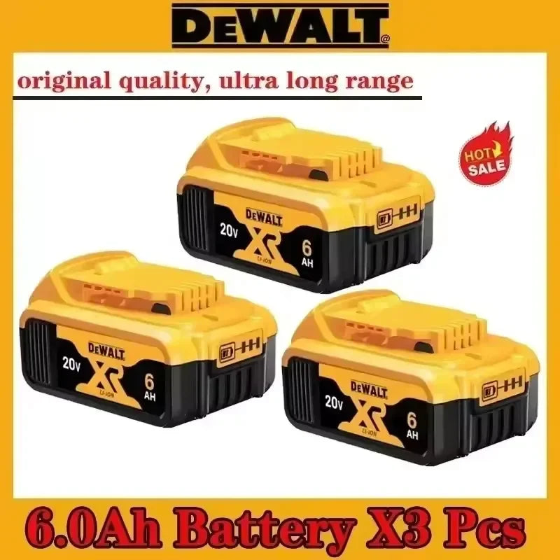 Original DEWALT Battery 20V/60V 6-9.0Ah Rechargeable Li-Ion Battery ,Dewalt Tool Battery, Charger Dewalt Battery+electric Drill