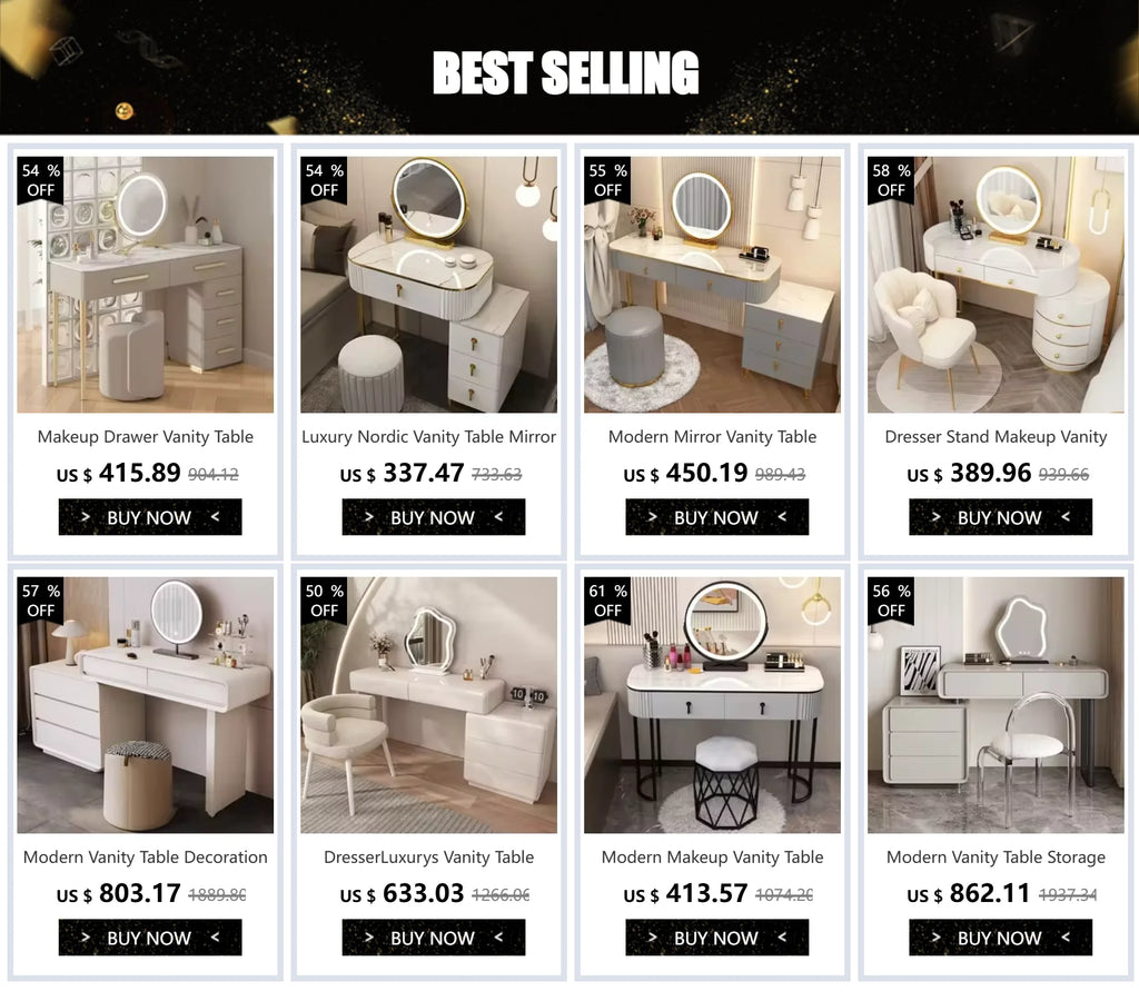 Decor Vanity Table Modern Dresser Drawer Vanity TableLuxury Bedroom Tocador De Maquillaje Para Dormitorio Bedroom Furniture