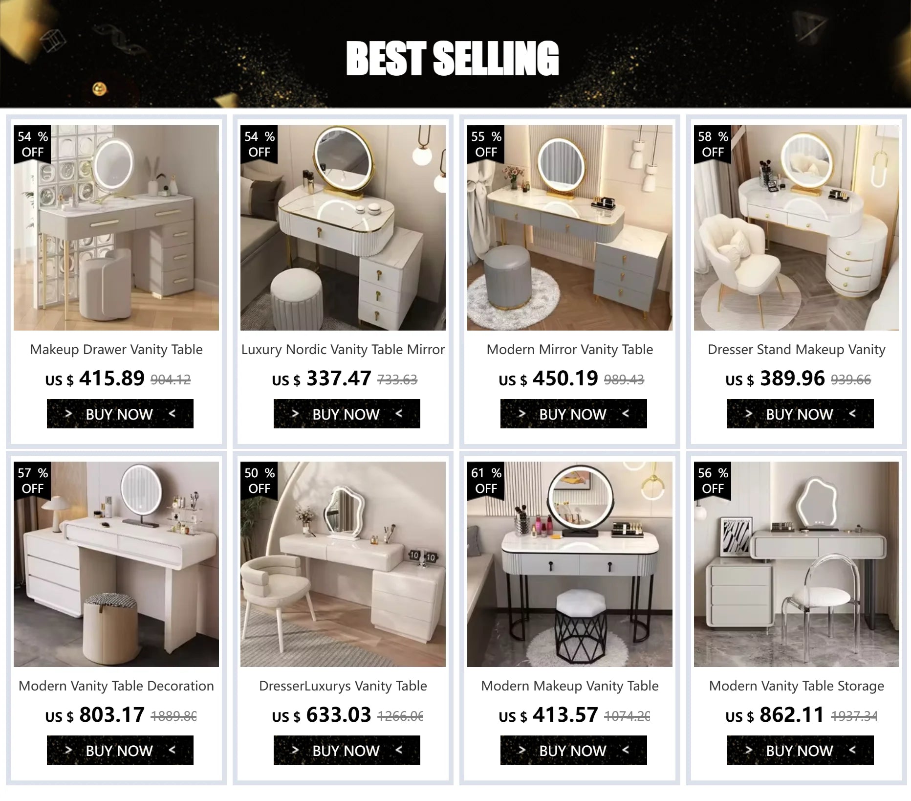 Decor Vanity Table Modern Dresser Drawer Vanity TableLuxury Bedroom Tocador De Maquillaje Para Dormitorio Bedroom Furniture