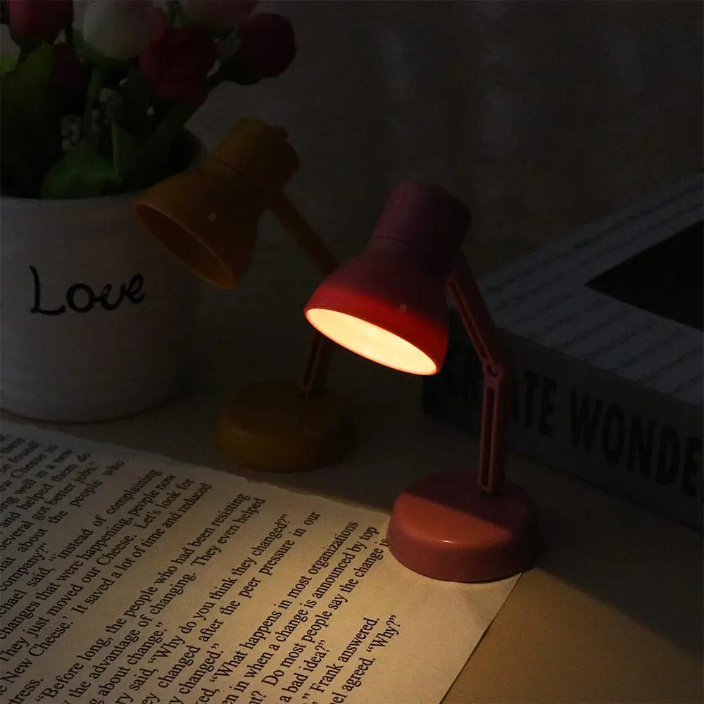 Decor  House Decoration Crafts LED Light Simulation Desk Lamp Dollhouse Miniature Desk Lamp Miniature Dollhouse Furniture