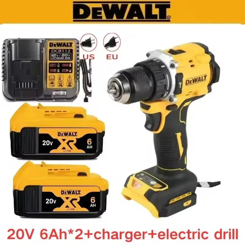 Original DEWALT Battery 20V/60V 6-9.0Ah Rechargeable Li-Ion Battery ,Dewalt Tool Battery, Charger Dewalt Battery+electric Drill