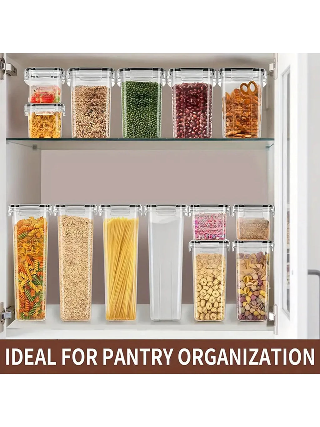 18pcs,Sealed milk jar Sugar jar storage containers with labels and labels - perfect for milk and sugar - keep food fresh