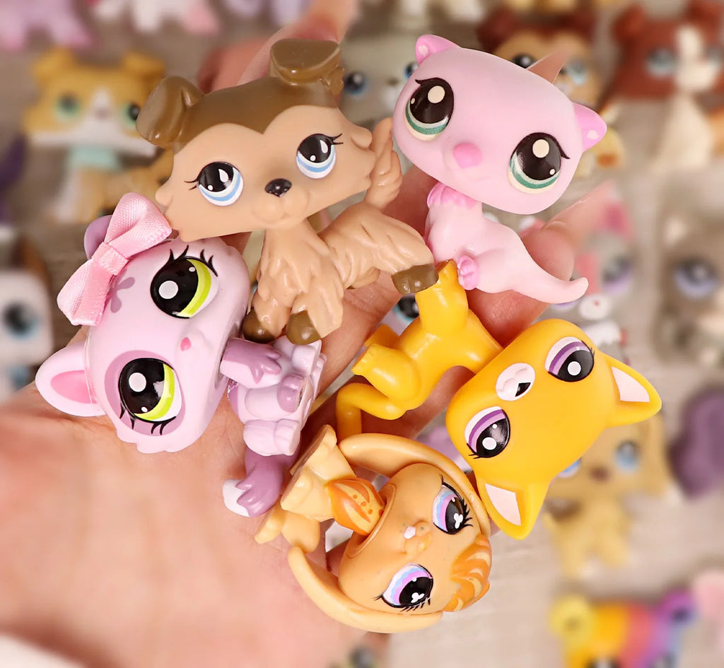 More Toys Lovely Pet Shop Shorthair Cat Dachshund Collie Deer Husky Wolf with Accessories Set