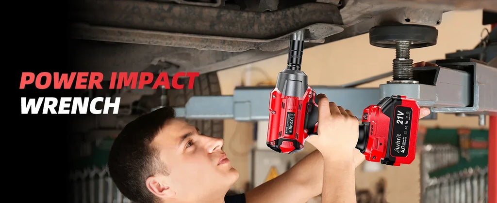 1/2 Inch Brushless Cordless Impact Wrench 480Ft-lbs|3300RPM High Torque with 2x4000mAh Batteries&4 Sockets for Car Repair,Home