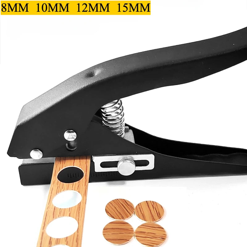 Circle Hole Punch 8/10/12/15 MM  Paper Punch Hand-Held Round Single Hole Punch For ID Cards PVC Cards Photos Edge Banding