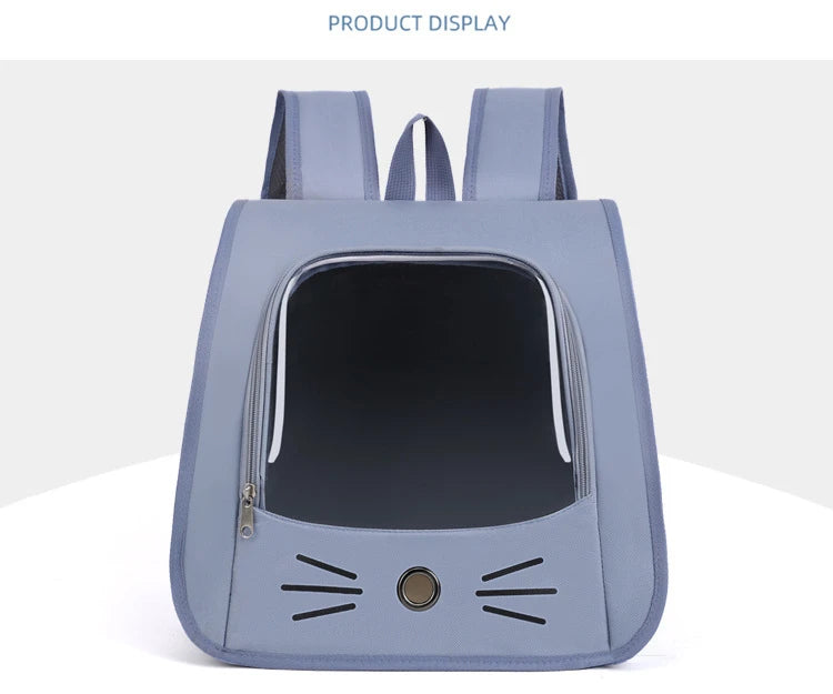 Pet Cat Carrier Bag Cat Backpack Outdoor Breathable Portable Shoulders Bag for Cats Small Dogs Transport Carrier