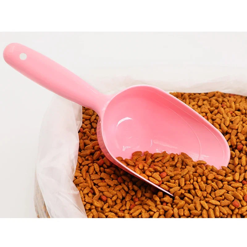 Multi-Color Pet Plastic Feeding Shovel Cat Food Spoon Dog Large Capacity Food Feeder Pet Accessories Product