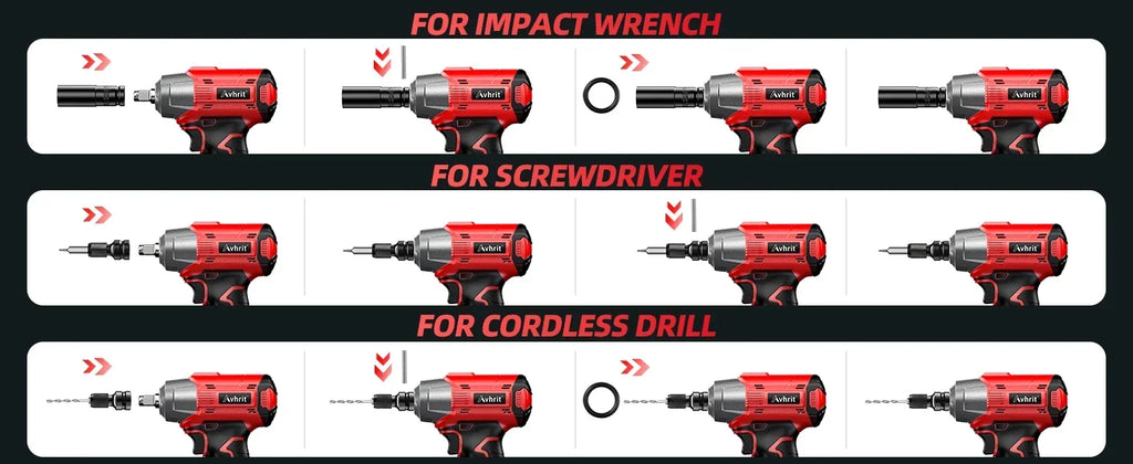 1/2 Inch Brushless Cordless Impact Wrench 480Ft-lbs|3300RPM High Torque with 2x4000mAh Batteries&4 Sockets for Car Repair,Home