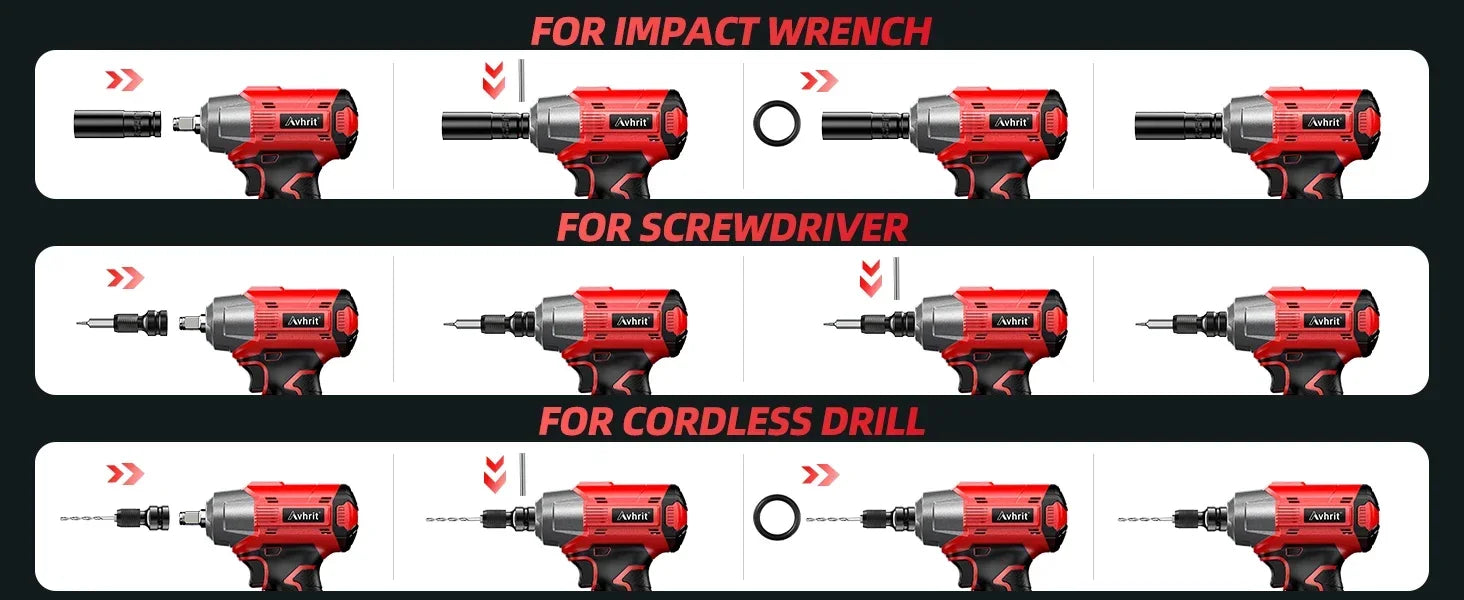 1/2 Inch Cordless Impact Wrench 480Ft-lbs/650N.m Brushless|3300RPM Electric Impact Gun with 2x4000mAh Batteries&4 Sockets