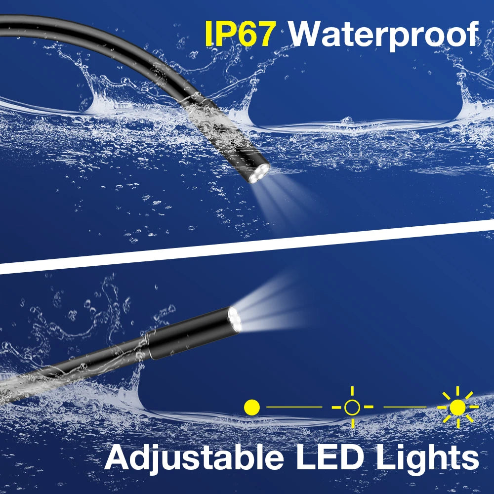 LAUNCH VSP-600 Borescope Inspection Camera IP67 Waterproof VSP600 Videoscope 5.5MM 6 LED Light for X431 Series USB Endoscope