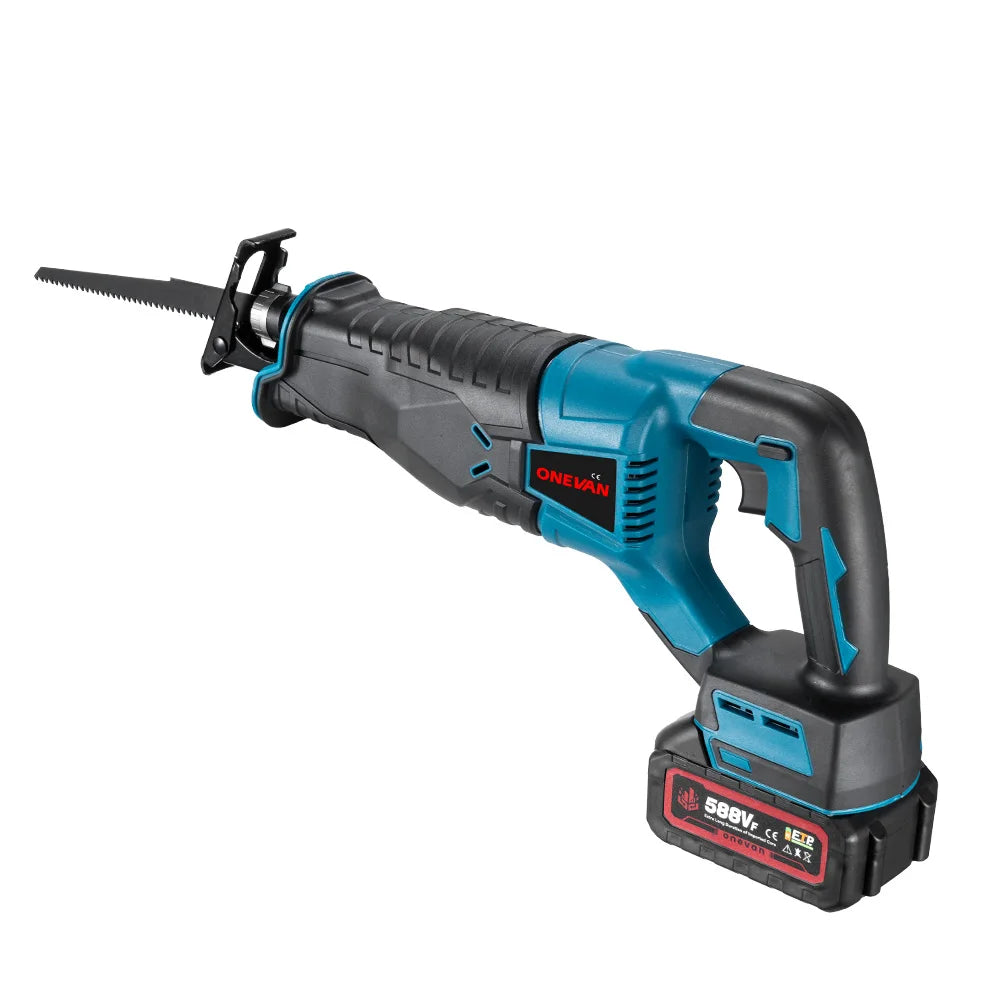 ONEVAN 3000W Brushless Cordless Reciprocating Saw Electric Chainsaw Cut Saw Wood Metal Pipe Cutting Tools For Makita Battery Pin
