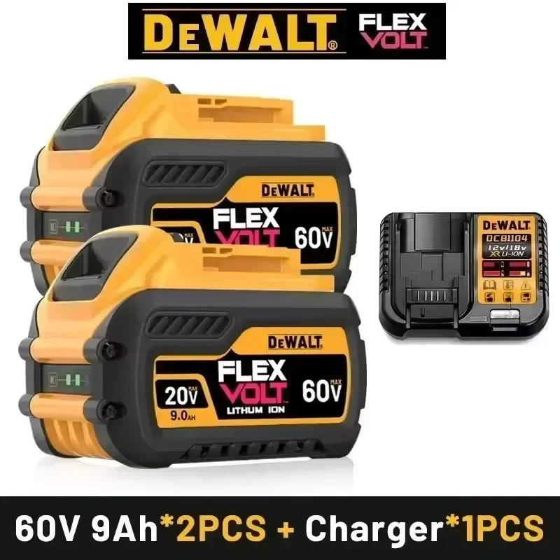 Original DEWALT Battery 20V/60V 6-9.0Ah Rechargeable Li-Ion Battery ,Dewalt Tool Battery, Charger Dewalt Battery+electric Drill