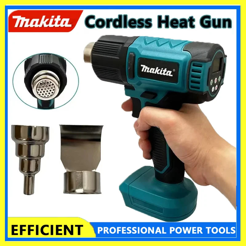 Makita 18V Hot Air Baking Gun Tools Cordless Heat Gun Air Dryer For Soldering Max 550°C Shrink Film Wireless Rechargeable DHG181