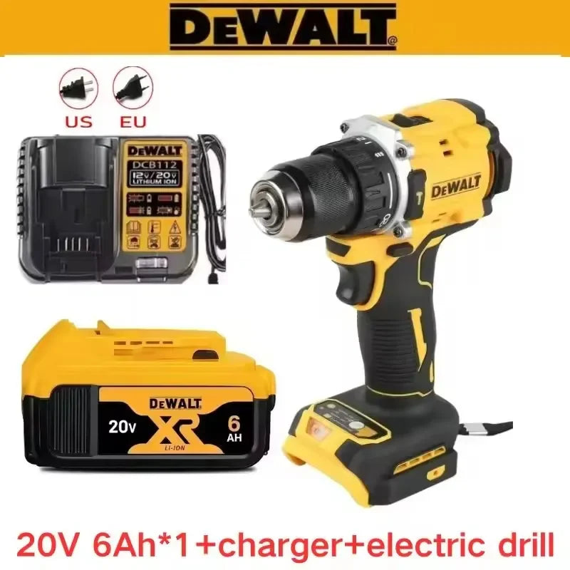 Original DEWALT Battery 20V/60V 6-9.0Ah Rechargeable Li-Ion Battery ,Dewalt Tool Battery, Charger Dewalt Battery+electric Drill