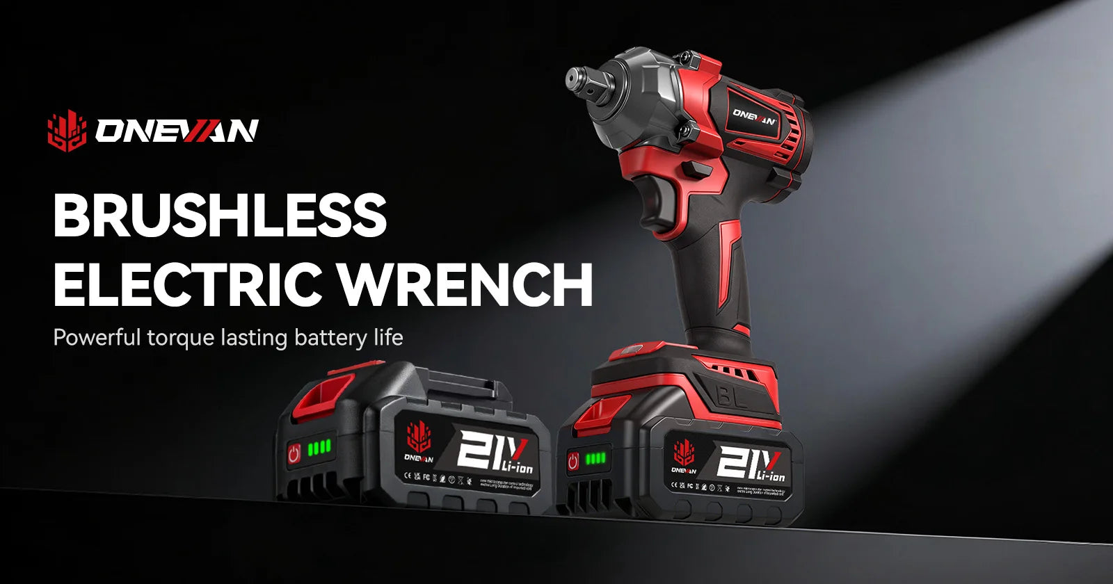 ONEVAN 1200N.M Brushless Electric Impact Wrench DTW500 4Gear Rechargeable Electric Screwdriver Power Tool For Makita Battery Pin