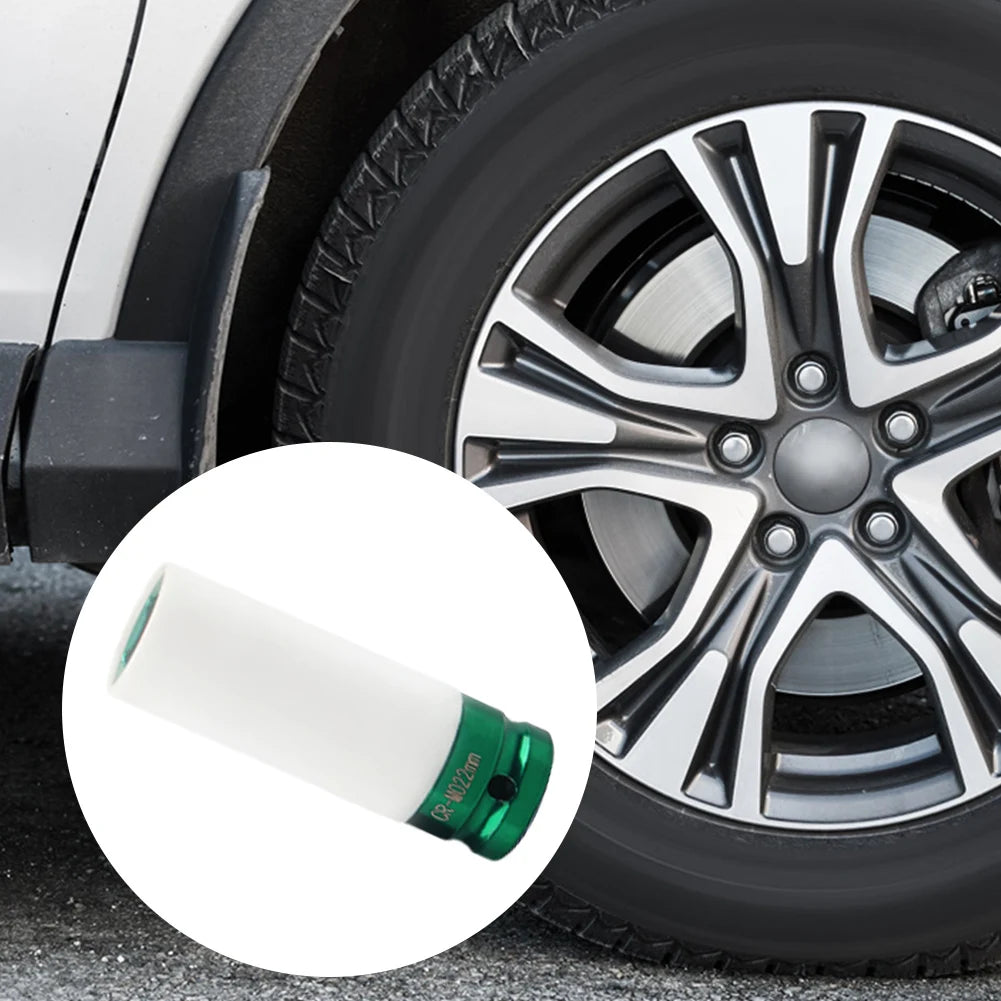 17/19/21/22mm Hex Sockets Pneumatic Wrench Tire Screw Sleeve 1/2 Inch Square Drive Tire Protection Sleeve Drive Wheel Protector