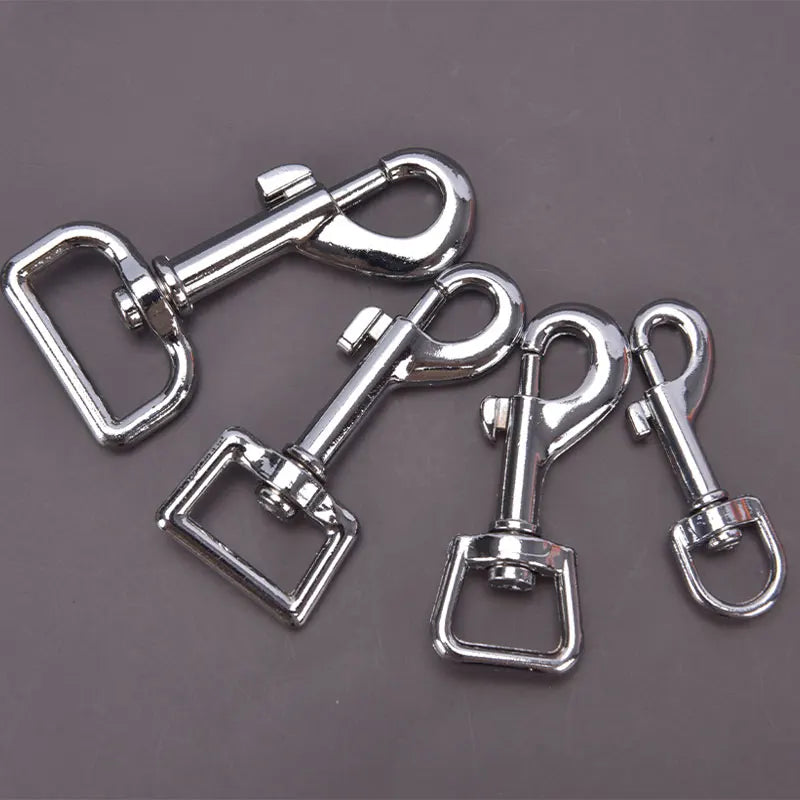 Small Dog Collar Leash Metal Buckle Hardware Sets Durable Cat Lead Straps Swivel Trigger Snap Hook Diy Pet Accessories
