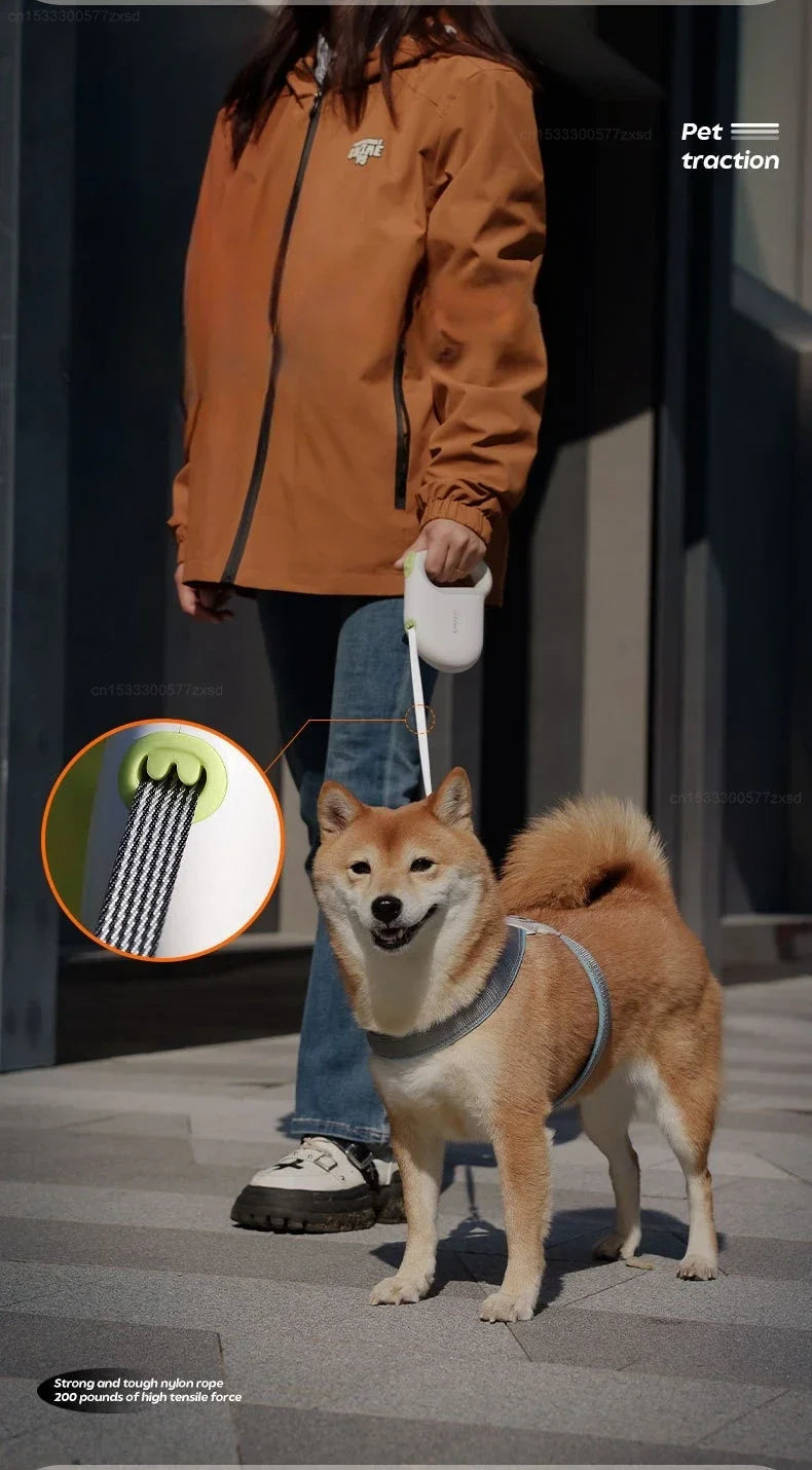 5M Retractable Dog Leash Pet Leashes Traction Rope Reflective Belt Automatic Flexible For Small Medium Large Dog Products