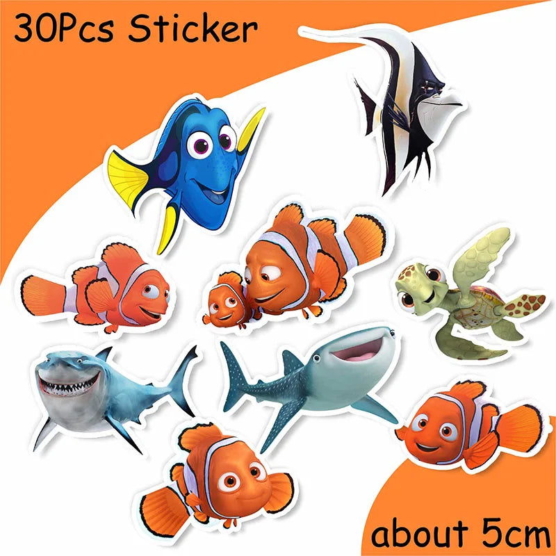 Finding Nemo Birthday Decoration Angle Disposable Tableware Cup Plate Tablecloth Baby Shower Kids GirlsBoy Party Supplies