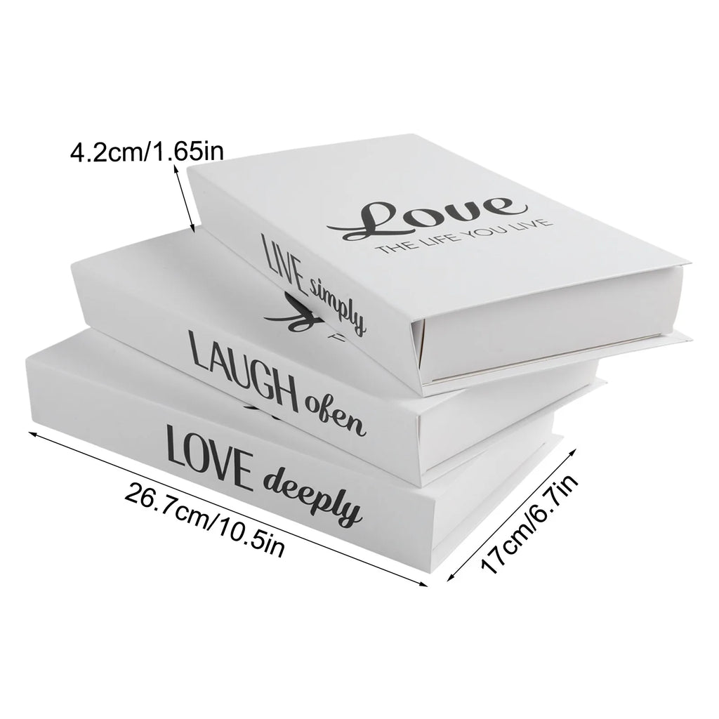 Decorative Book Stacks Folding Simulation Books Farmhouse Style Decor Charming Bookshelf Decoration Bookshelf Decor
