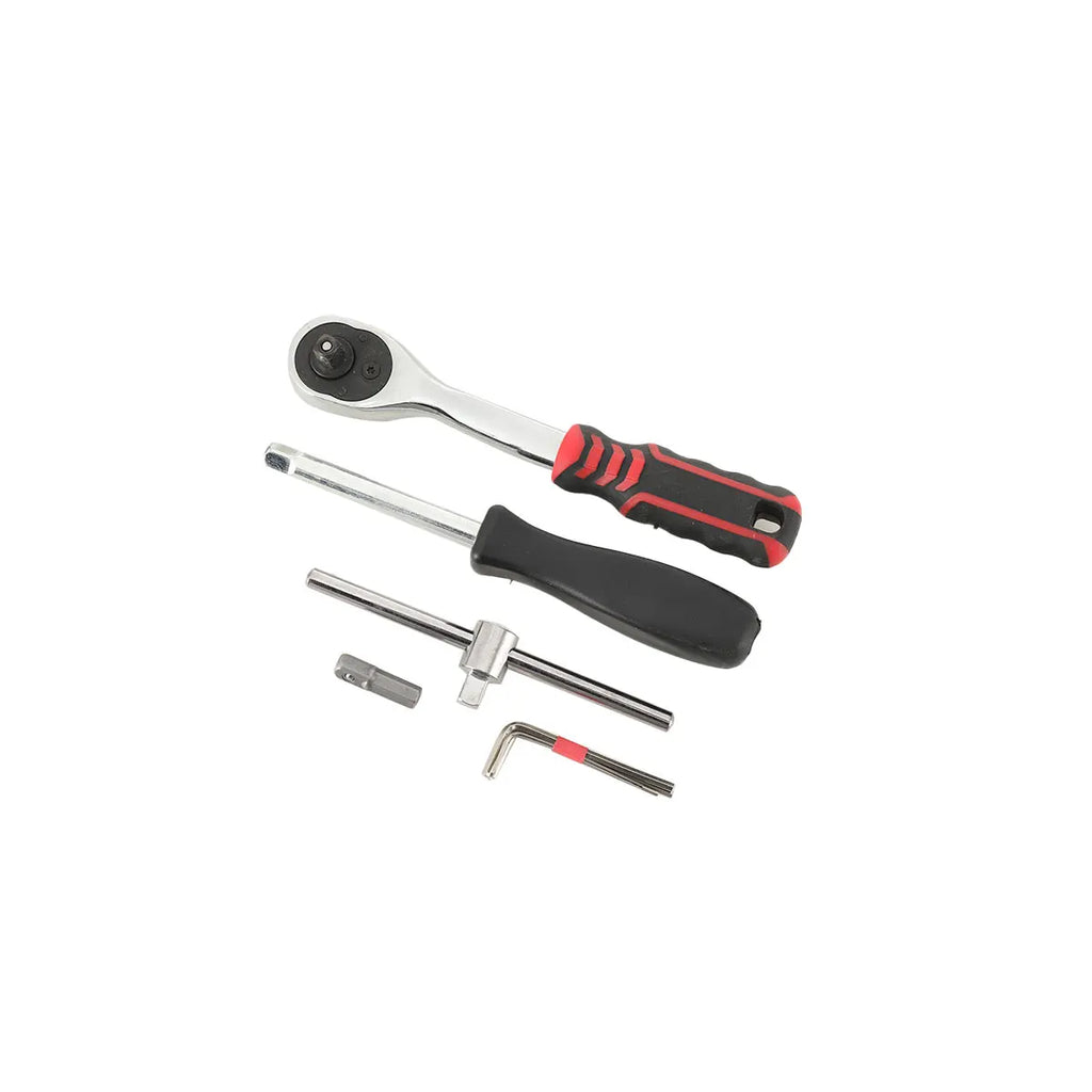 46-Piece Car Repair Tool Set with Sockets and Case 1/4 Socket Wrench Automotive Tool Maintainance Tool Box