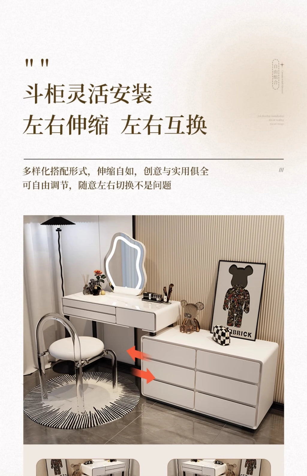 Decor Vanity Table Modern Dresser Drawer Vanity TableLuxury Bedroom Tocador De Maquillaje Para Dormitorio Bedroom Furniture