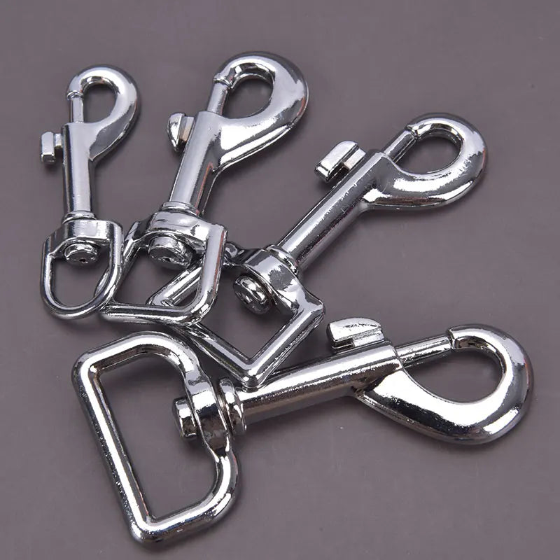 Small Dog Collar Leash Metal Buckle Hardware Sets Durable Cat Lead Straps Swivel Trigger Snap Hook Diy Pet Accessories