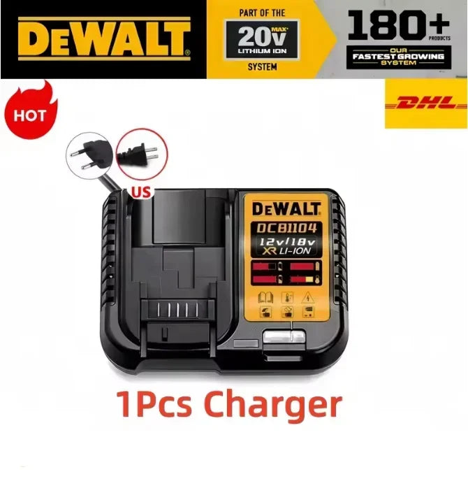 🦞DeWALT 100% Original Battery 20V/60V9Ah MAX FlexVolt for DCB205 DCB206 DCB209 DCB182 Power Tool with Charger🚀