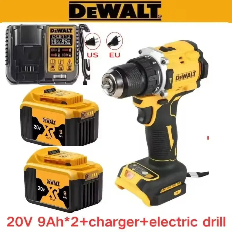 Original DEWALT Battery 20V/60V 6-9.0Ah Rechargeable Li-Ion Battery ,Dewalt Tool Battery, Charger Dewalt Battery+electric Drill