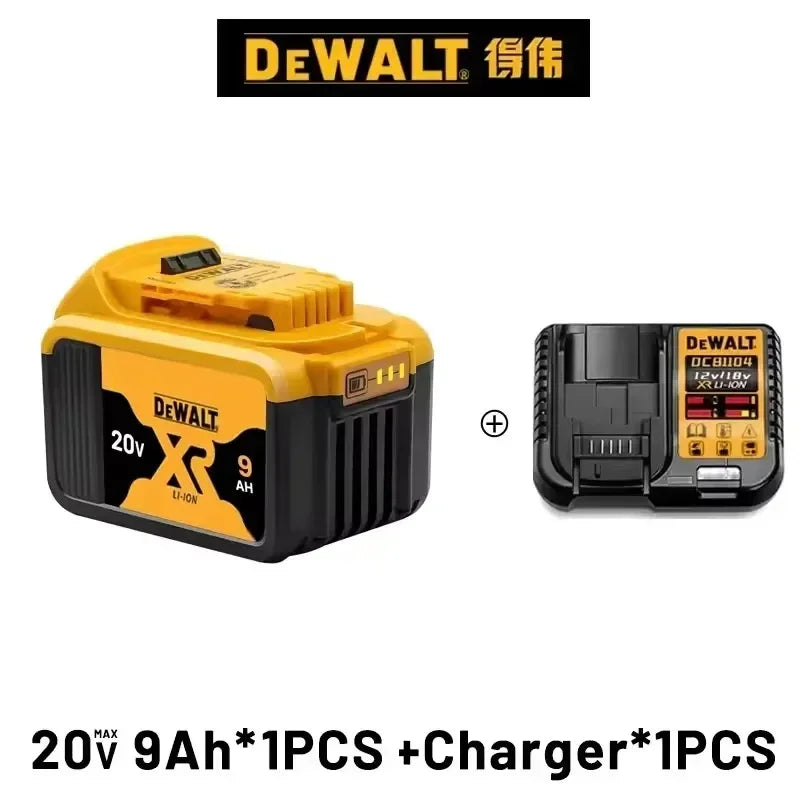 Original DEWALT Battery 20V/60V 6-9.0Ah Rechargeable Li-Ion Battery ,Dewalt Tool Battery, Charger Dewalt Battery+electric Drill