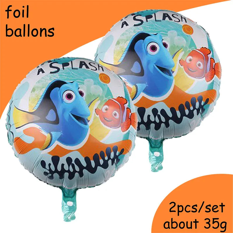 Finding Nemo Birthday Decoration Angle Disposable Tableware Cup Plate Tablecloth Baby Shower Kids GirlsBoy Party Supplies