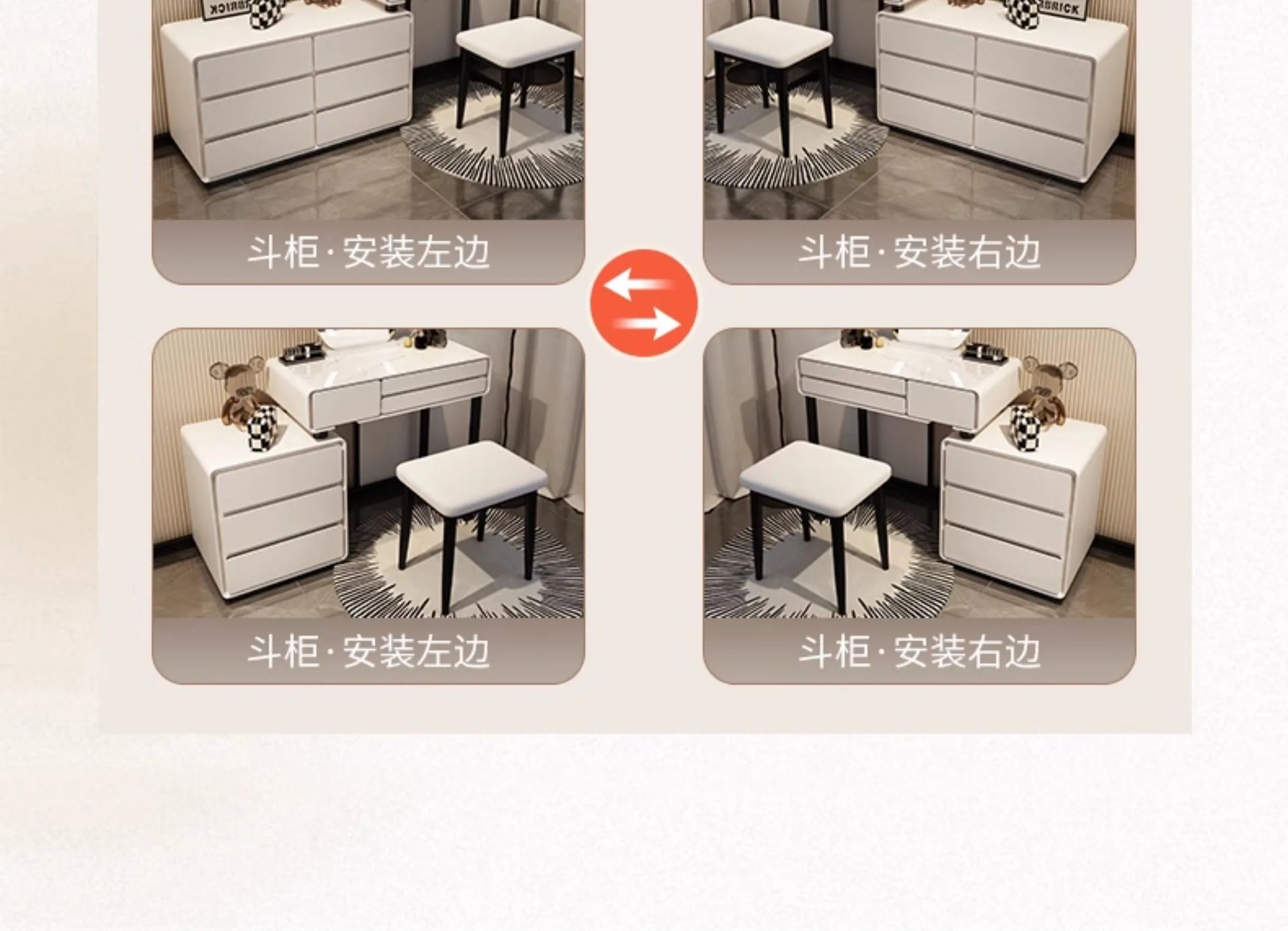 Decor Vanity Table Modern Dresser Drawer Vanity TableLuxury Bedroom Tocador De Maquillaje Para Dormitorio Bedroom Furniture