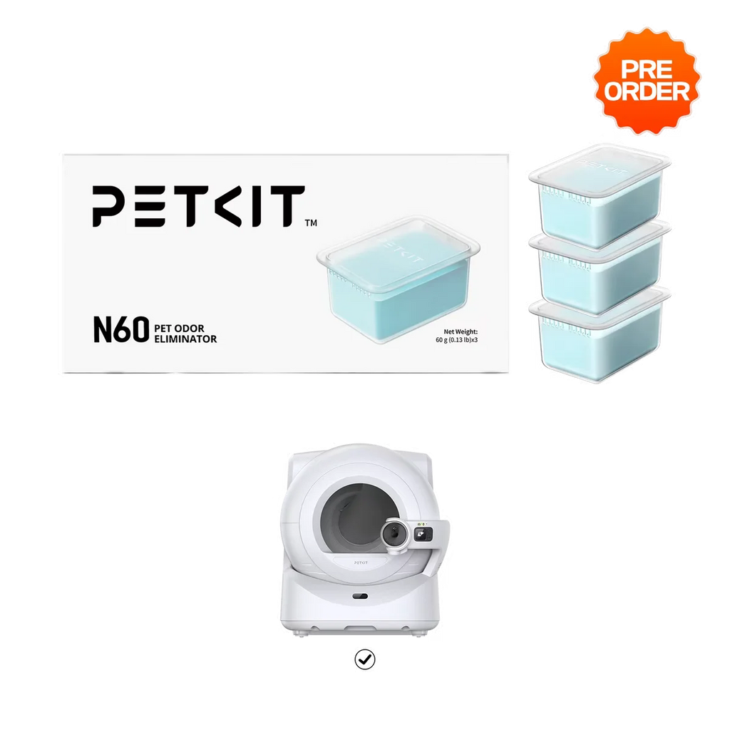 Petkit Pet Eliminator N60 Exclusive For PUROBOT Ultra Self-Cleaning Litter Box, Cat Toilet Odor Control(Pack Of 3)