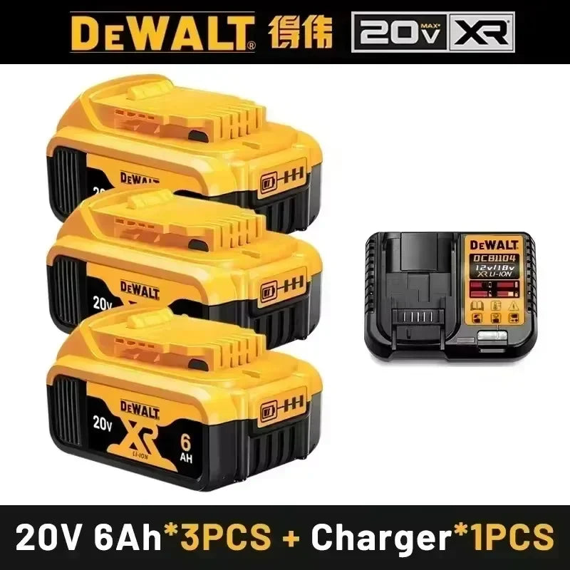 Original DEWALT Battery 20V/60V 6-9.0Ah Rechargeable Li-Ion Battery ,Dewalt Tool Battery, Charger Dewalt Battery+electric Drill