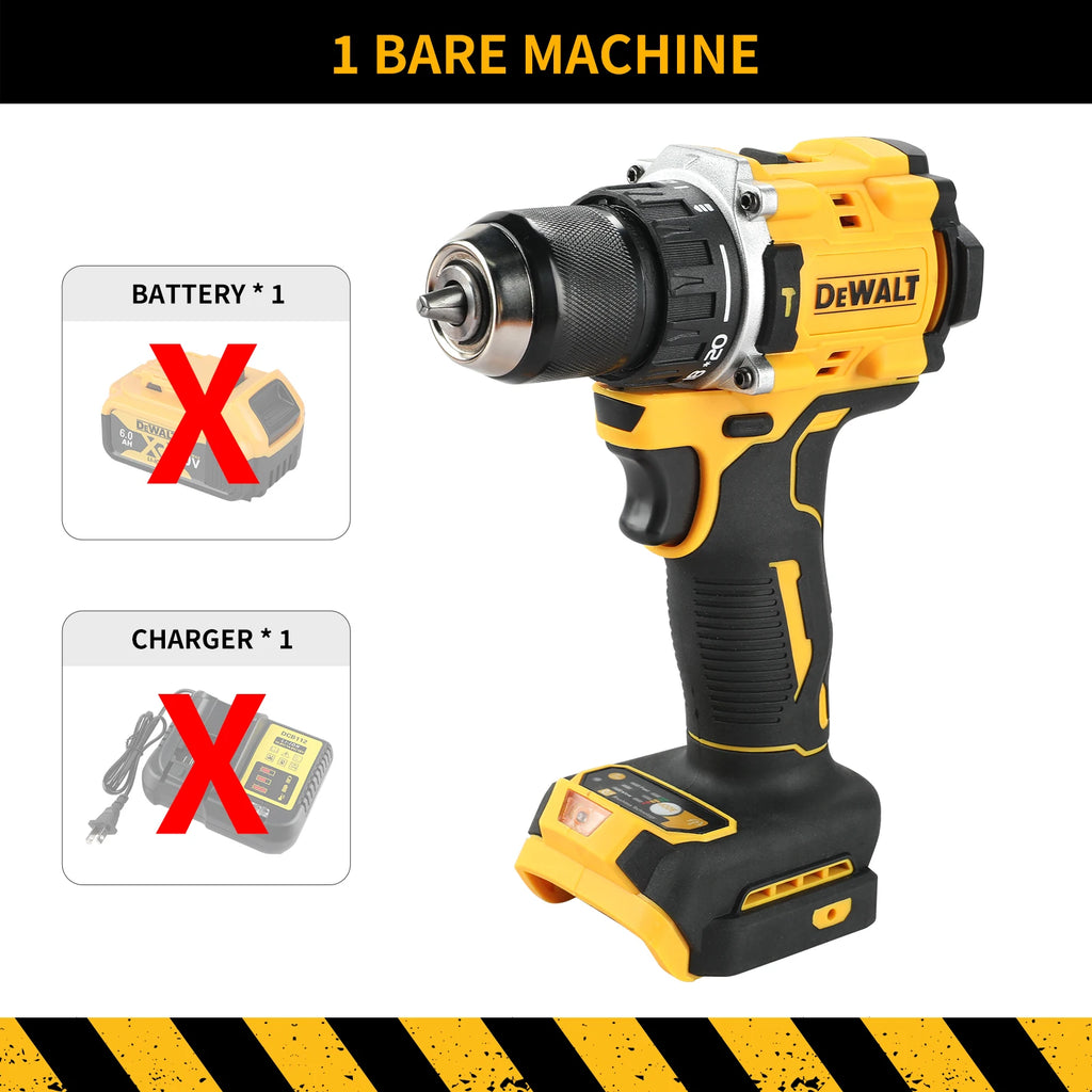 DEWALT DCD805 20V Power Tools Brushless Impact Drill Cordless Electric Screwdriver Multi-Function Hand Drill