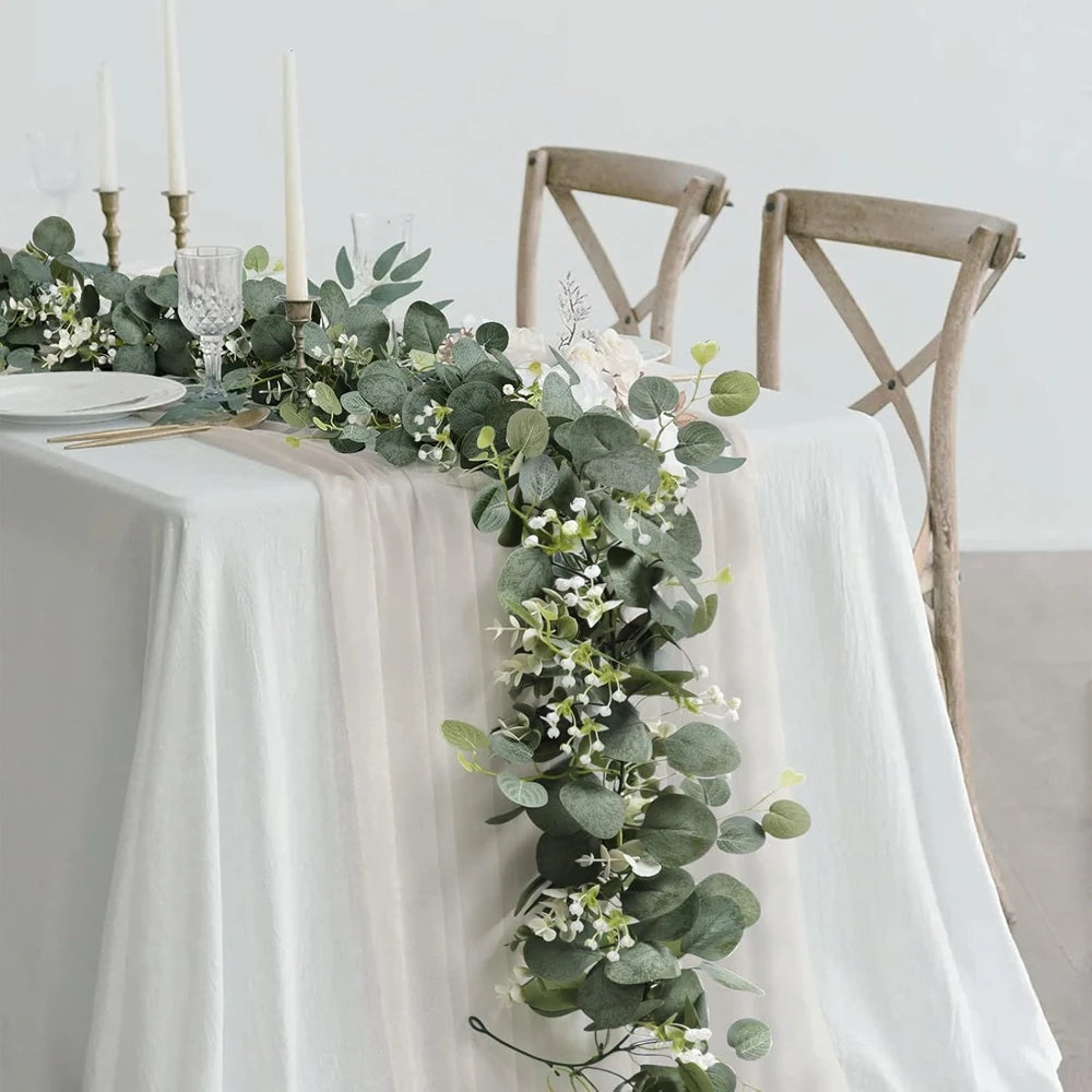 Greenery Foliage Vine Artificial plant christmas Accessories Wedding outdoor garden yard archway Decor Home table Wall Hanging