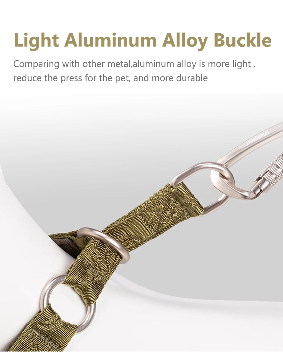 Winhyepet Pet Dog Collar P-chain No Pull Walking Traveling Light 3M Reflection Liner for Great & Small Puppy Bulldog  YC1851