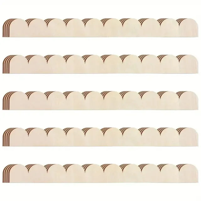 Home Essential Corrugated Wooden Decor Wall Table Shelf Ornament DIY Painting Graffiti Wooden Home Decoration Craft