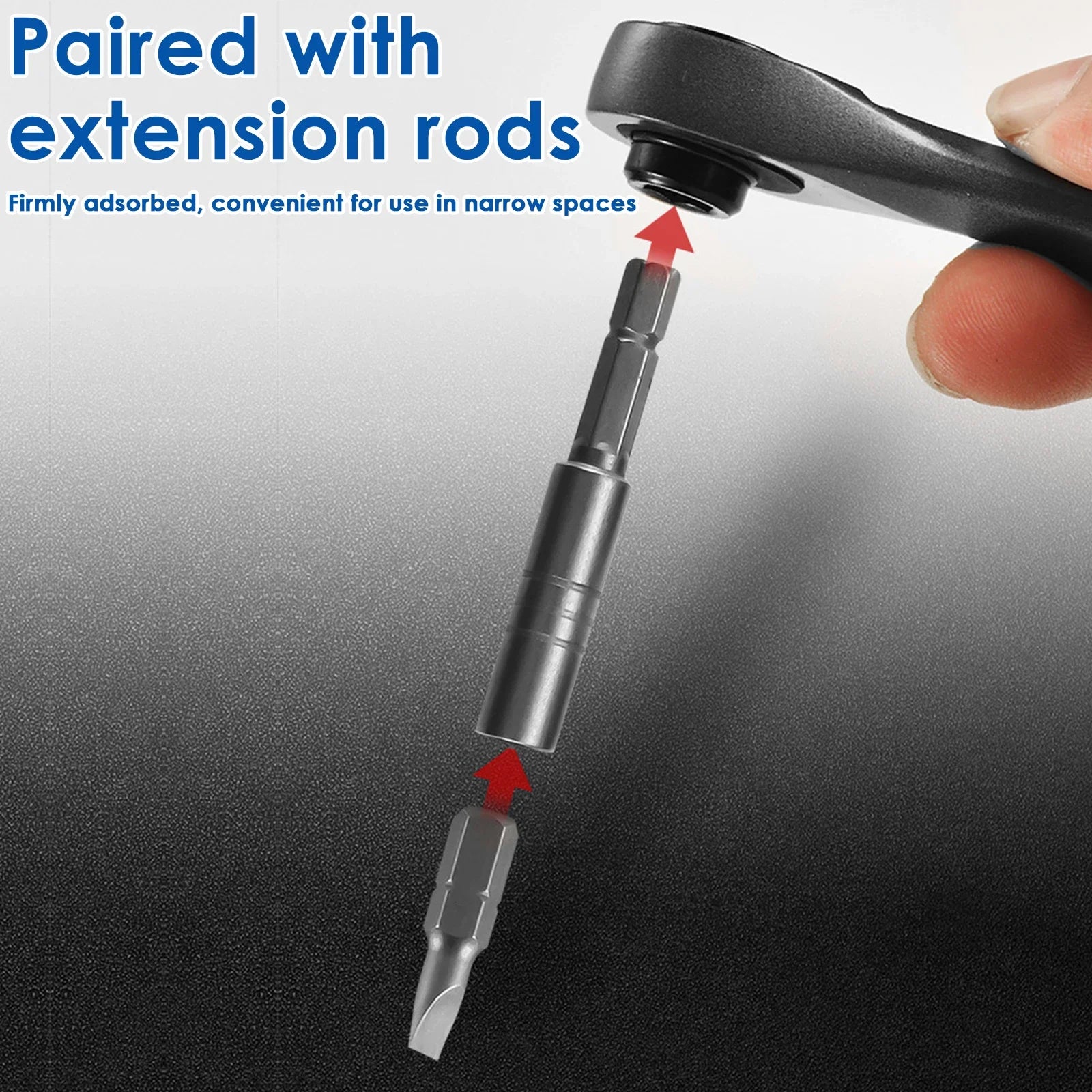 Mini Ratchet Wrench Set Multifunctional Right Angle Screwdriver Kit with 20 Bits Small Ratcheting Screwdriver Combination Set